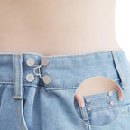 RONYOUNG 60PCS Pant Waist Tightener, Adjustable Buckle Set Jean Buttons for Loose Jeans Pants Clips for Waist Pins No Sewing Brooch Tightening Waistband Tightener for Pants Jeans Skirts (10sets)