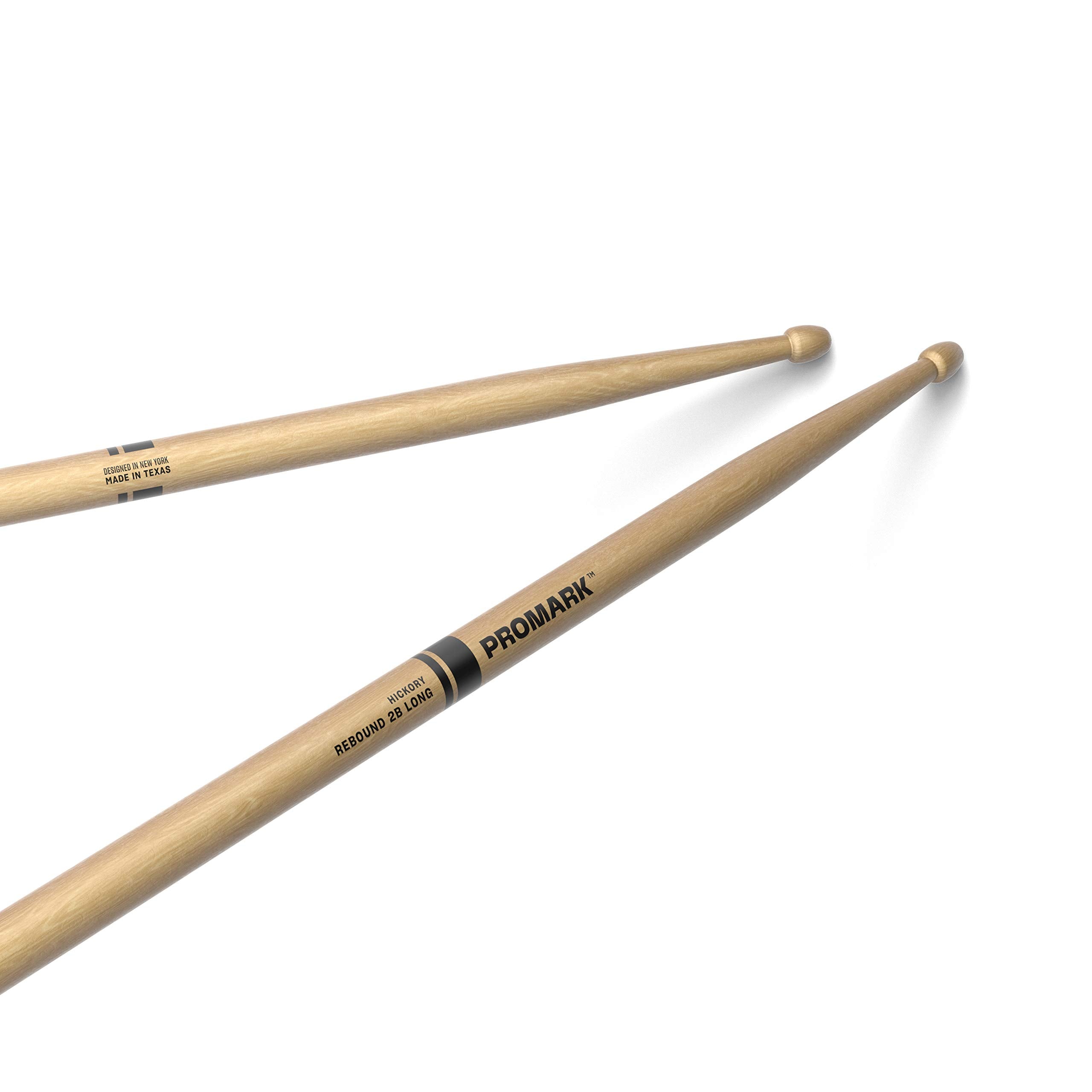 Buy now ProMark Rebound 5A Long Hickory Drumsticks, Acorn Wood Tip, 1 Pair Rebound 2B Long One Pair Lacquer, Wood Tip at indiglob india