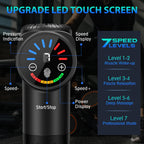 Buy now TOLOCO Massage Gun, Deep Tissue Back Massage for Athletes for Pain Relief, Percussion Massager with 10 Massages Heads & Silent Brushless Motor, Valentines Day Gifts for Him Her, Black at indiglob india