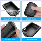 Buy now Silicone Case for Freestyle Libre 3 2 / Libre Reader, Lightweight Shockproof Anti Slip Protective Cover Soft Gel Skin with Raised Bezel (Black) at indiglob india