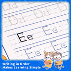 Magic Grooved Handwriting Practice Book for Kids Ages 3-8, Reusable Tracing Workbooks with Auto-Disappearing Ink, Preschool Learning Activities for Toddlers-Gifts for Children