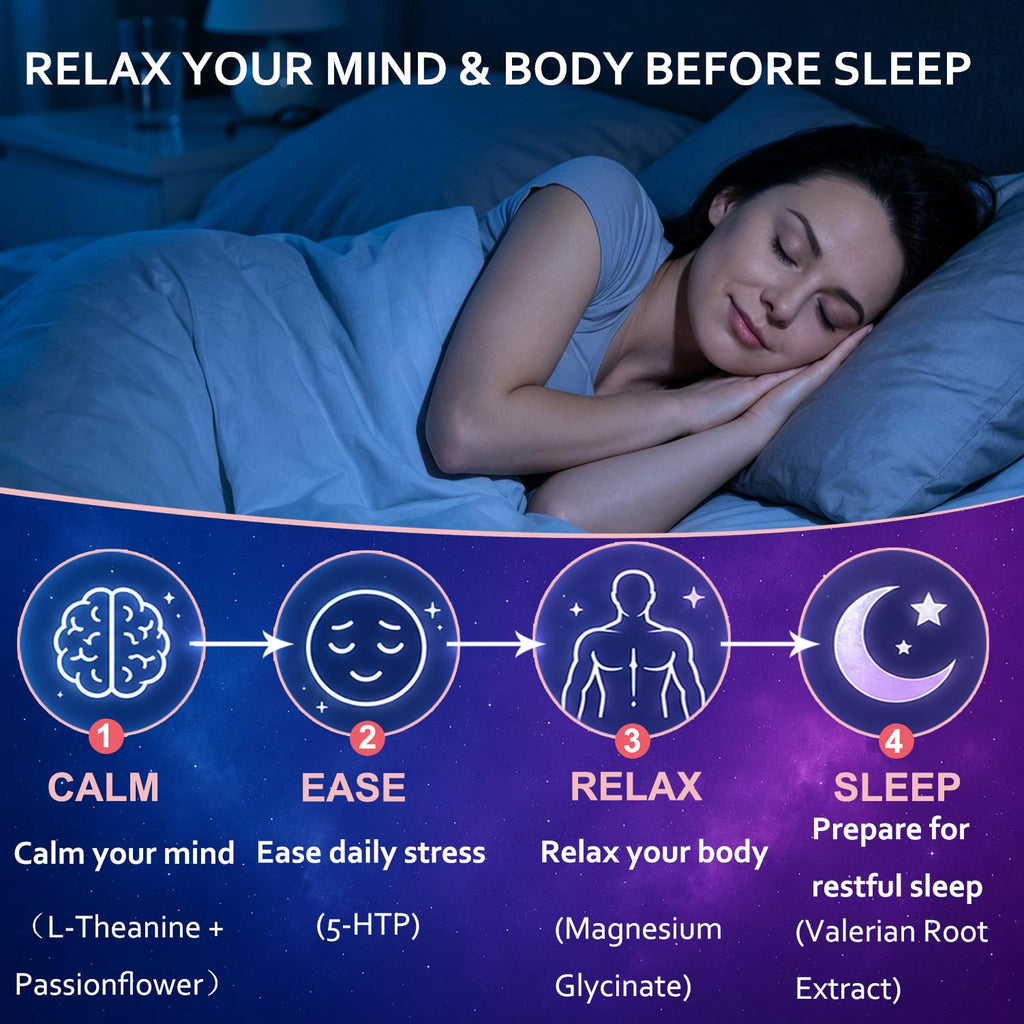 ZAYMAN Melatonin Free Sleep Gummies for Adults, Natural Sleep Aid, 60 Count