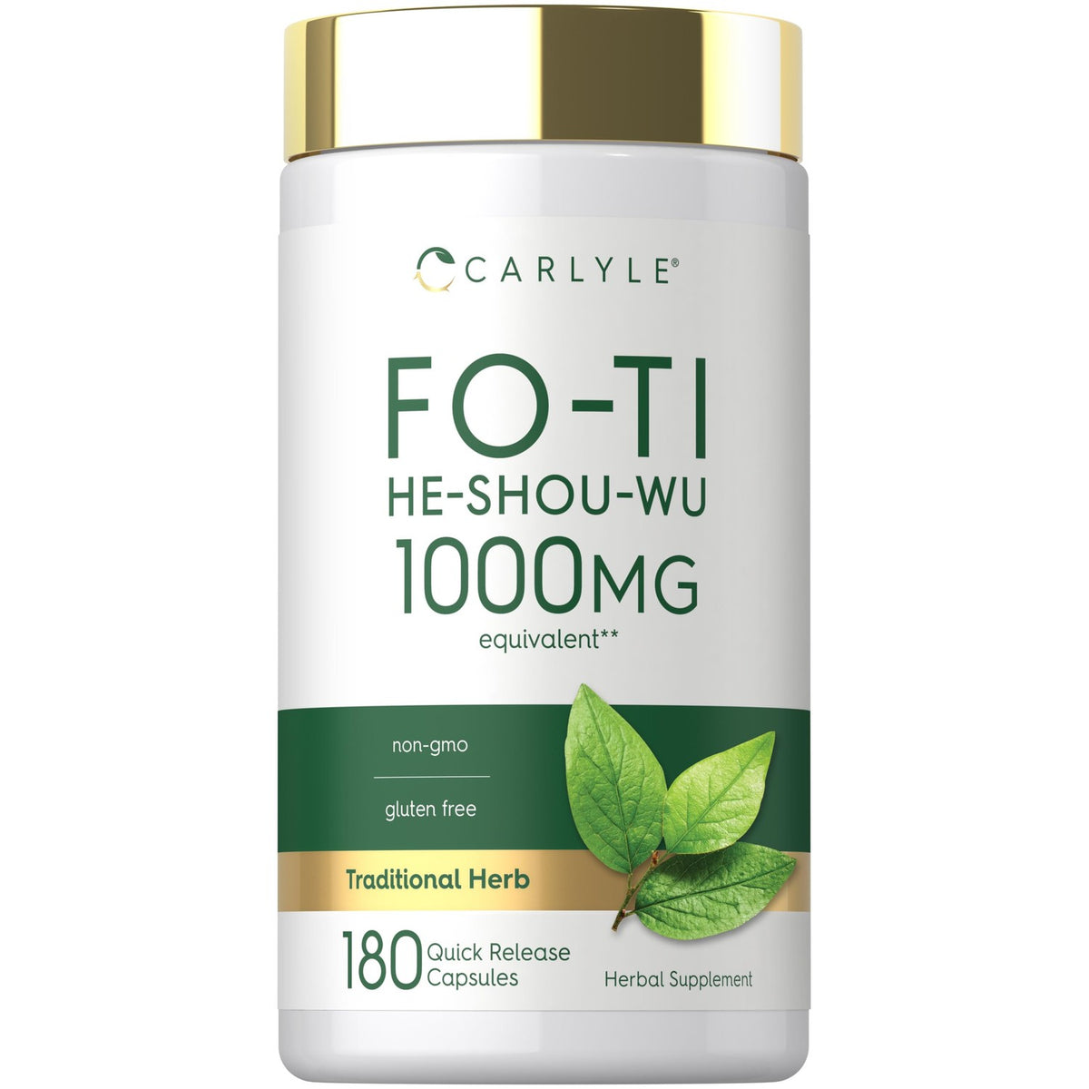 Carlyle Fo-Ti Supplement | 180 Capsules | He-Shou-Wu Root Extract