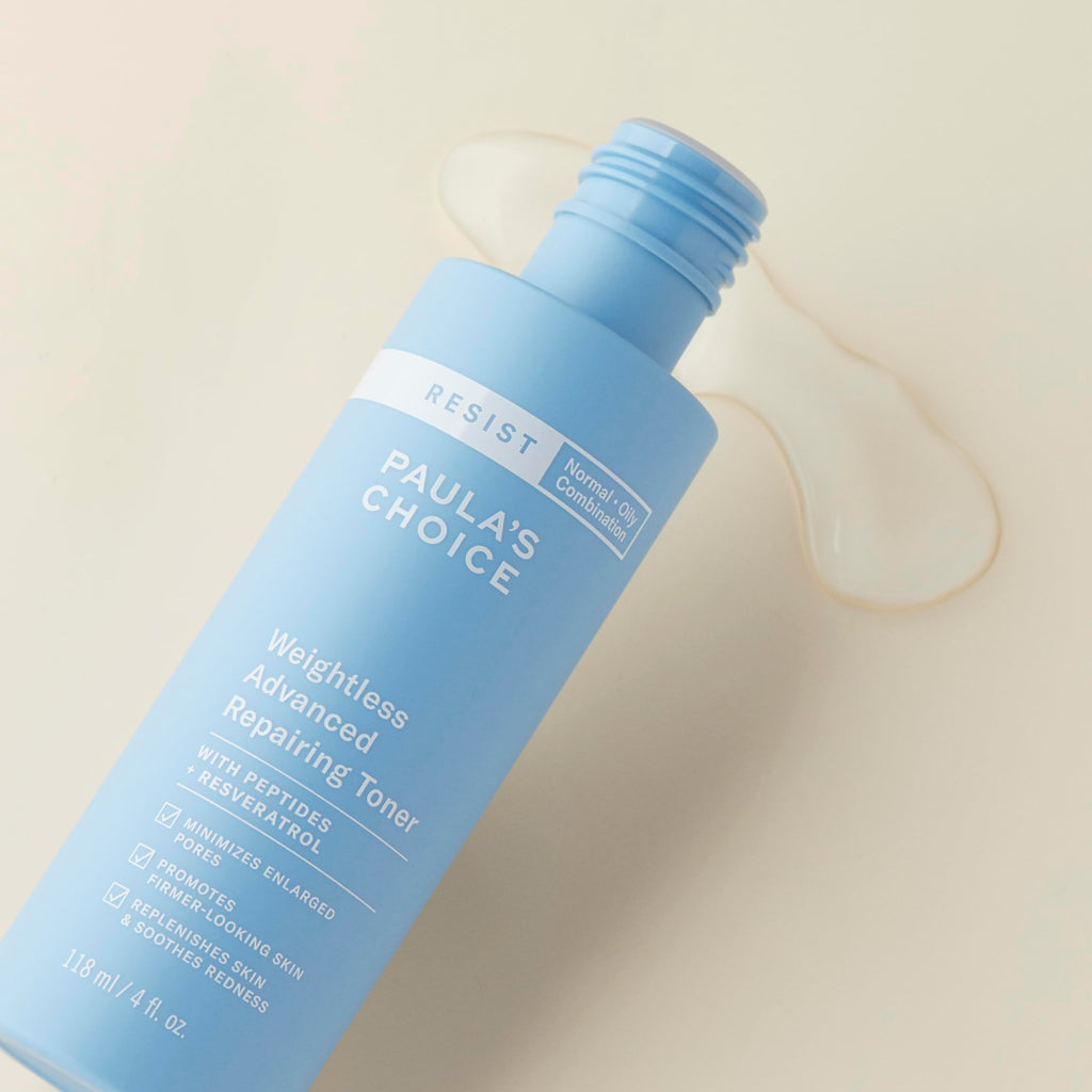 Buy now Paula's Choice Resist Weightless Advanced Repairing Face Toner, Facial Toner with Niacinamide & Hyaluronic Acid, Improves Skin & Boosts Hydration, Normal, Combination, Oily Skin, Fragrance Free, 4oz at indiglob india