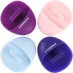 Buy now Slick- Silicone Facial Cleansing Brush, 4 Pack, Silicone Face Scrubber Exfoliator Pink\purple\blue at indiglob india