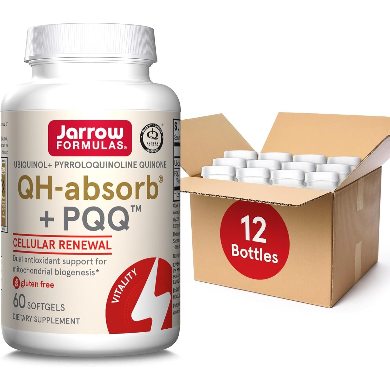 Buy now Jarrow Formulas QH-absorb + PQQ - 30 Softgels - Dietary Supplement Supports Mitochondrial Biogenesis, Energy Production & Cardiovascular Health - Up to 30 Servings 60 Servings (Pack of 12) at indiglob india