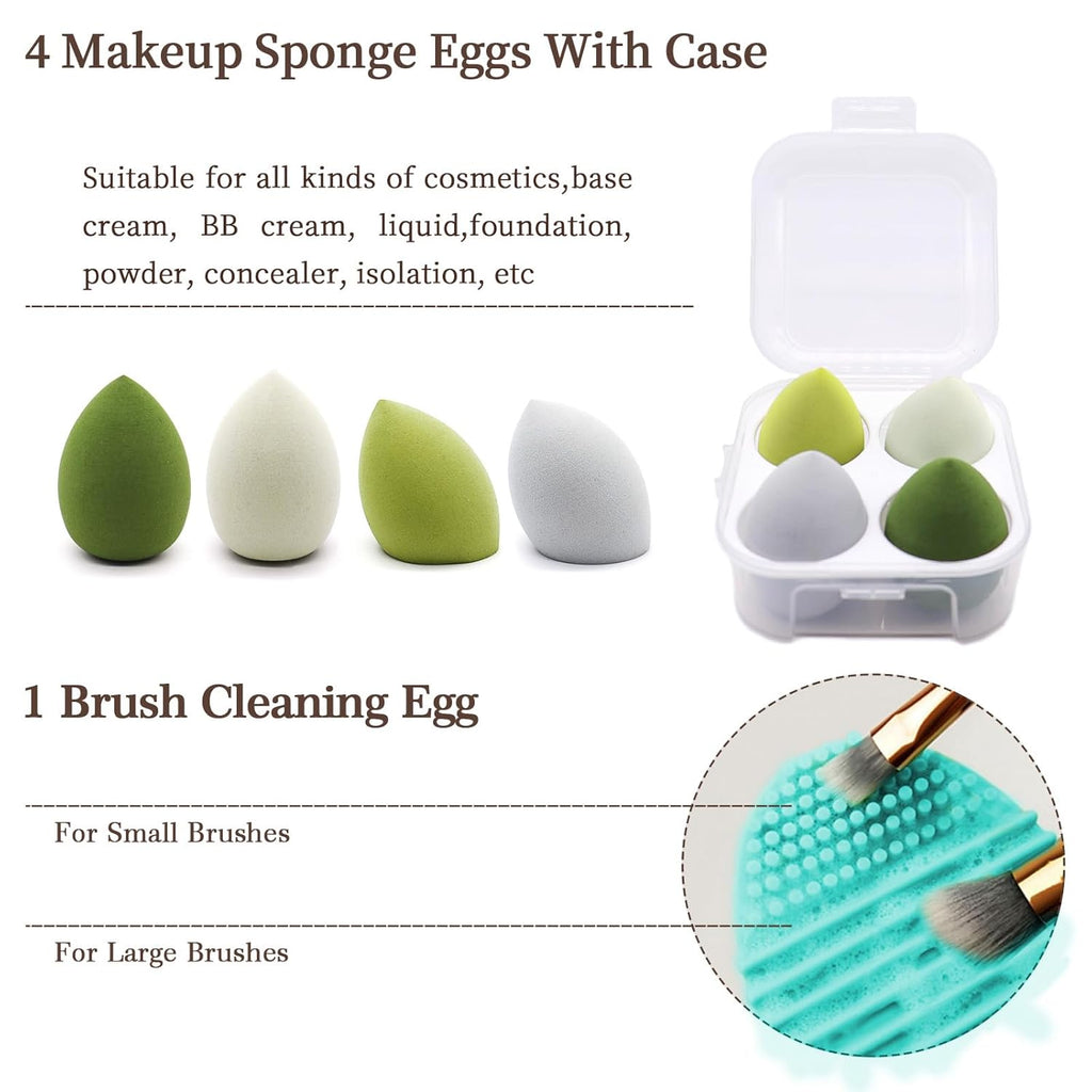 Buy now Makeup Brushes 22 Pcs Makeup Kit,Foundation Brush Eyeshadow Brush Make up Brushes Set (Green, 22 Piece Set) at indiglob india