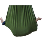 Buy now Sensory Swing for Kids Indoor Outdoor Green | Therapy Tool for Special Needs Snuggle Cuddle Hammock Swing | for Children with Autism, ADHD, Aspergers, Sensory Integration - by Sensory4u at indiglob india