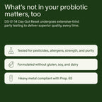Seed 14 Day Gut Reset - for Adults - 14-Day Supply | 24-Strain Probiotic + Prebiotic - Rapid Gut Recovery - Reset After Travel, Stress, and Medications - Vegan Capsules