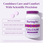 BariMelts Calcium, 240 Tablets, Natural Berry Flavor | Smooth-Dissolving Bariatric Calcium for Women, Supports Bone Health & Strength