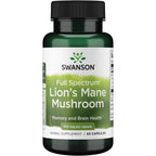 Buy now Swanson Lion's Mane Mushroom Capsules - 500 mg Each, 60 Capsules - Herbal Supplement Supporting Cognitive Function 60 Count (Pack of 1) at indiglob india
