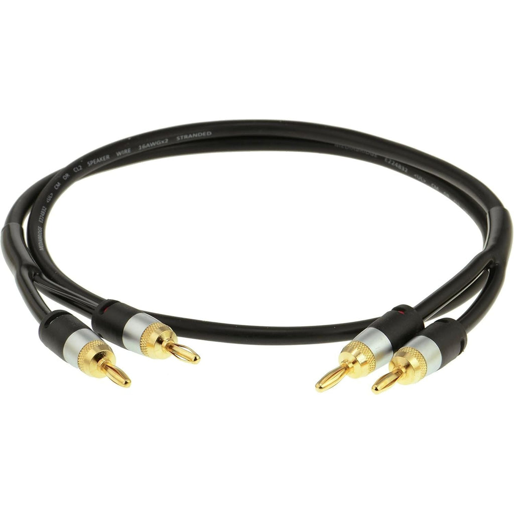 Buy now Mediabridge™ 12AWG Ultra Series Speaker Cable w/Dual Gold Plated Banana Tips (3 Feet) - CL2 Rated - High Strand Count Copper (OFC) Construction - Black [New & Improved Version] (Part# SWT-12B-03B) at indiglob india