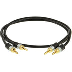 Buy now Mediabridge™ 12AWG Ultra Series Speaker Cable w/Dual Gold Plated Banana Tips (3 Feet) - CL2 Rated - High Strand Count Copper (OFC) Construction - Black [New & Improved Version] (Part# SWT-12B-03B) at indiglob india