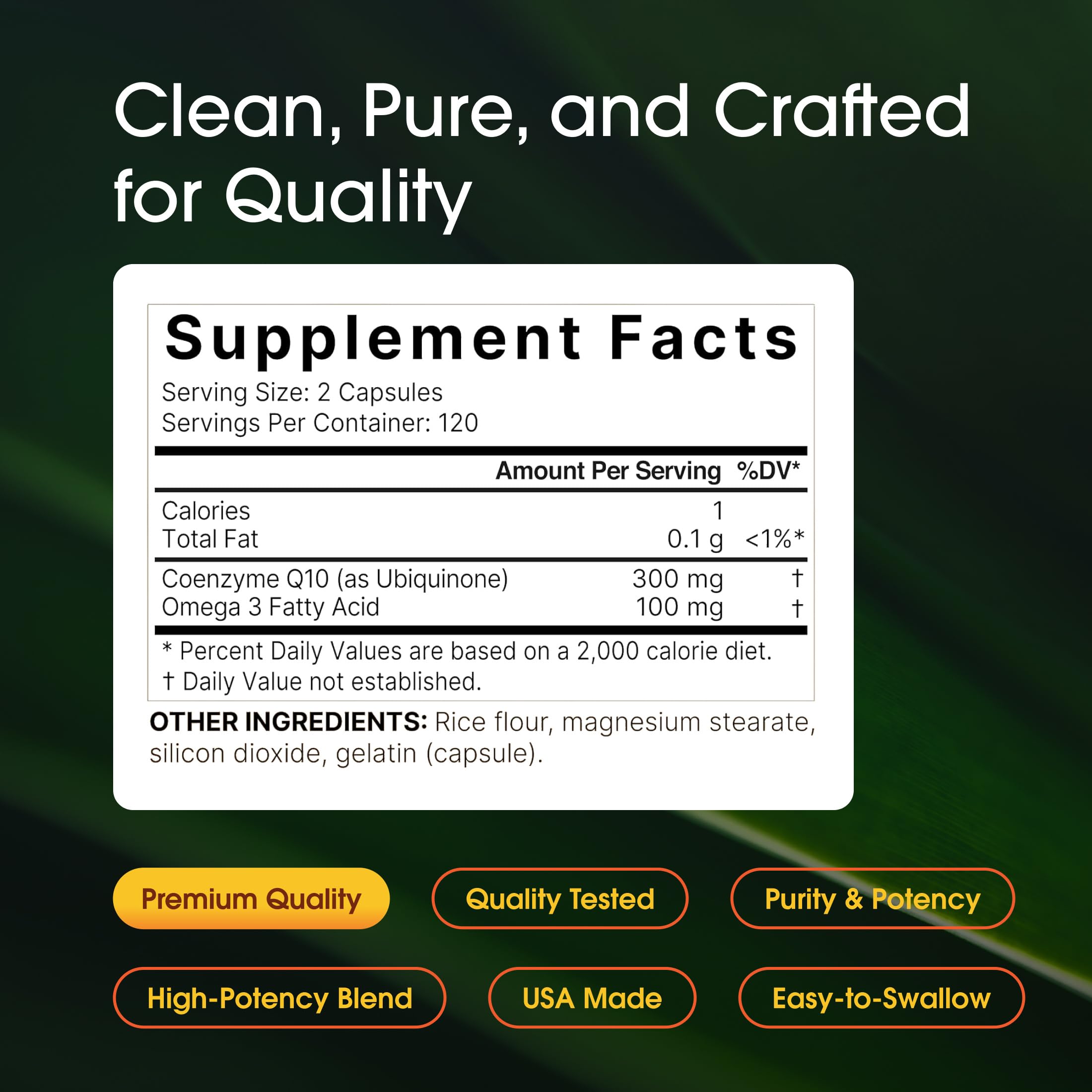 NatureBell CoQ10 300mg - 240 Capsules - High-Potency Support for Healthy Heart - Daily Energy & Vitality Aid with Antioxidant Support - Easily Absorbed Ubiquinone & Omega-3*