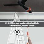 Qaestfy Ceiling Fan Blade Cleaner Duster with Extension Pole