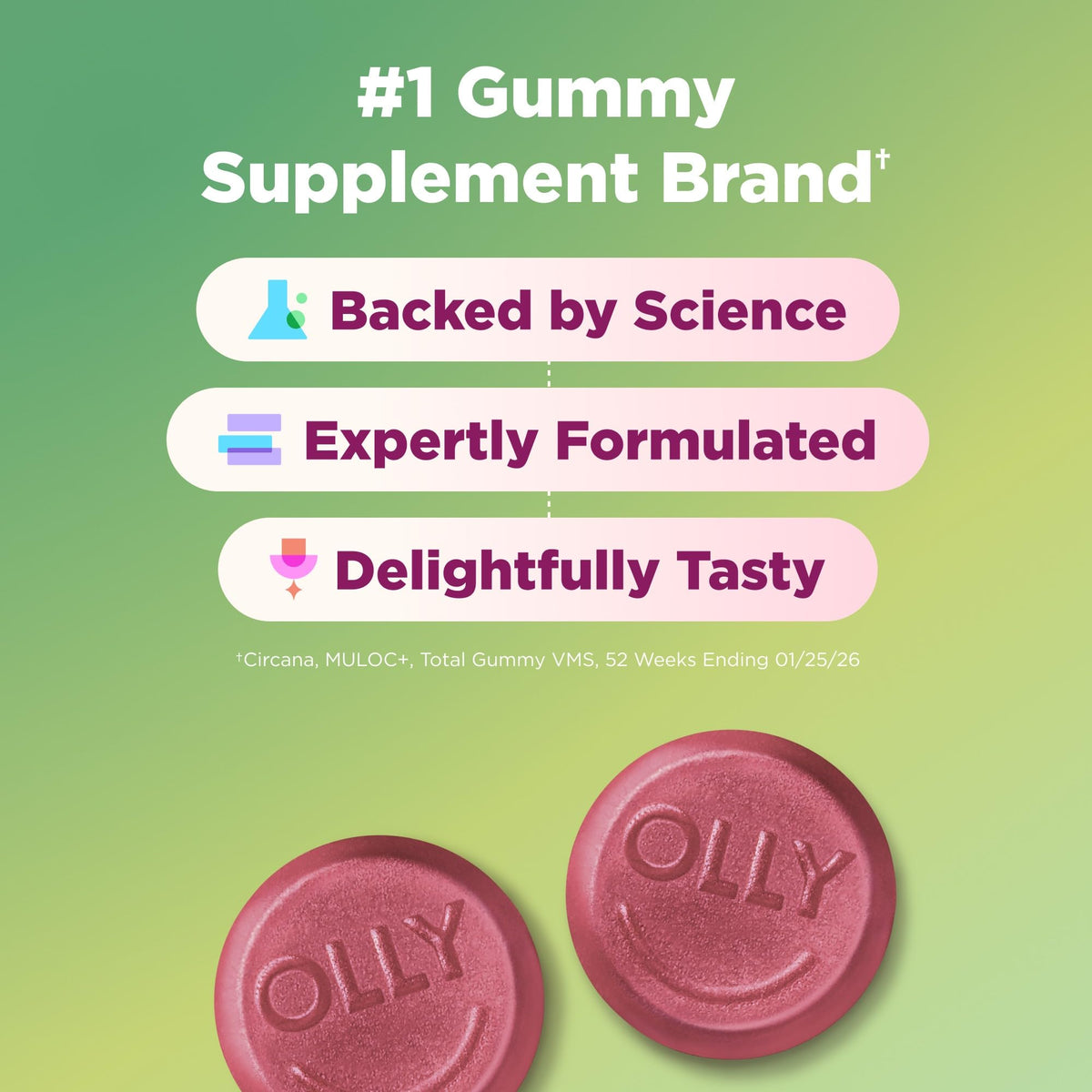 OLLY Heartburn Helper Fast Relief* of Occasional Heartburn Gummy - 40 Count