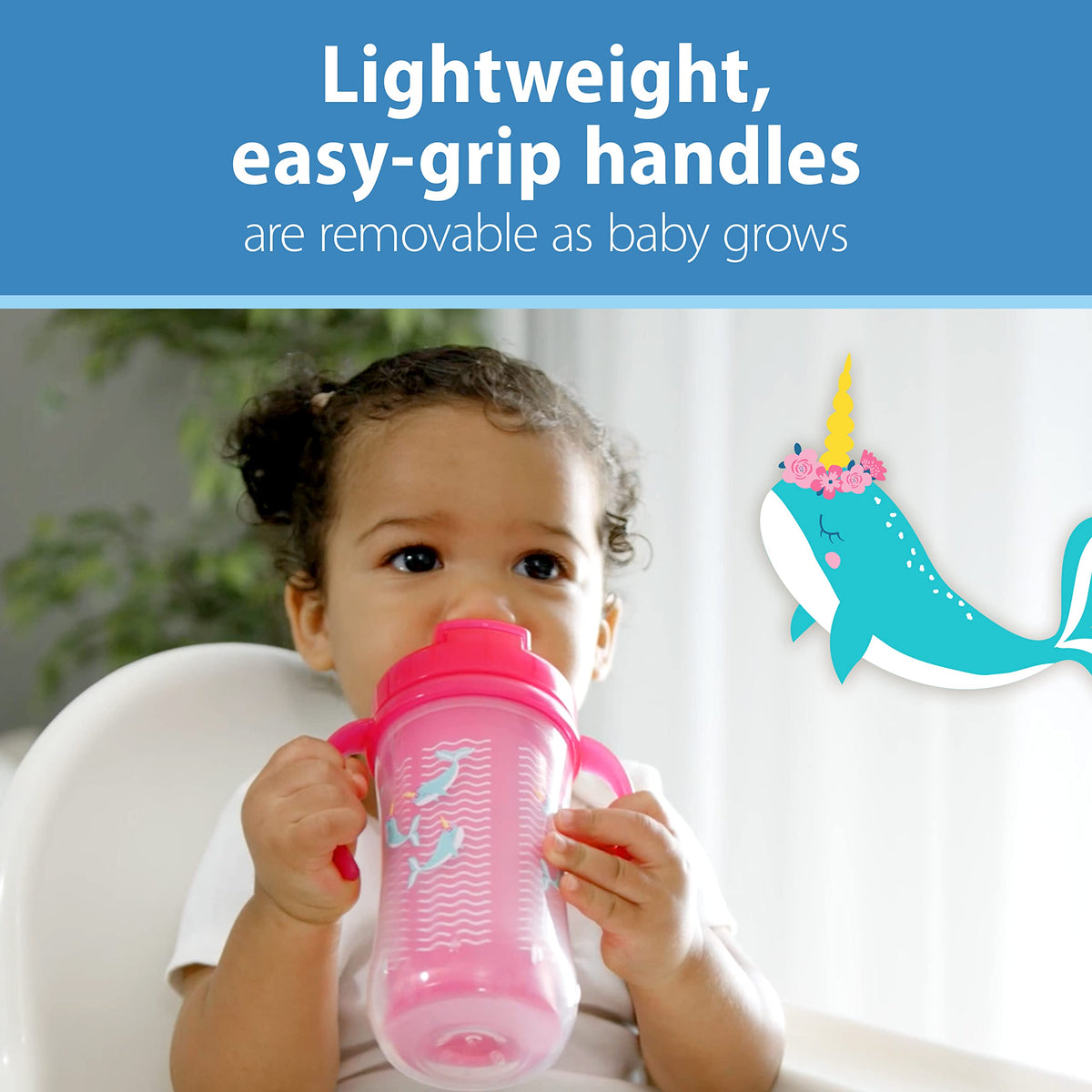 Dr. Brown's Milestones Insulated Sippy Cup, Pink, 2-Pack