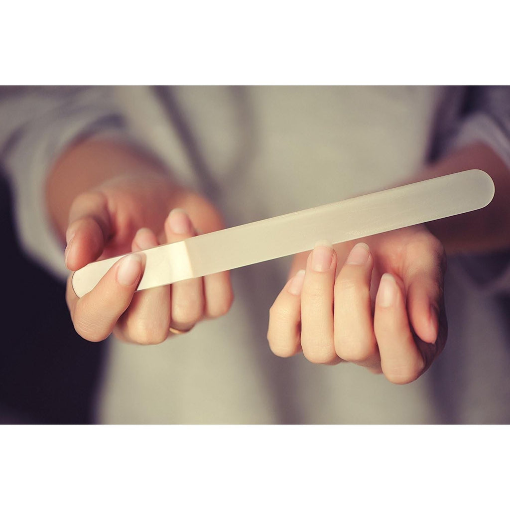 Buy now Mont Bleu Large Professional Glass Nail File - Genuine Czech Tempered Glass - Handmade in Czech Republic - Best Crystal Nail File for Natural Nails at indiglob india
