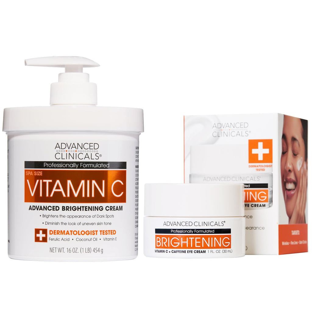 Buy now Advanced Clinicals Vitamin C Cream Visibly Brightening Body Lotion | Vitamin C Moisturizer Skin Care Body Cream For Women & Men Helps Visibly Improve Look Of Dark Spots & Uneven Skin Tone, 2-Pack at indiglob india