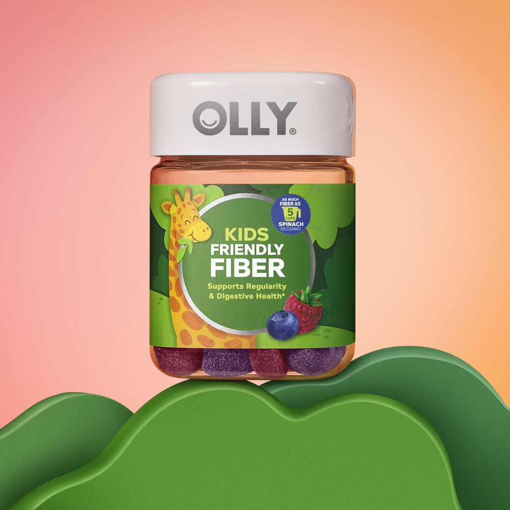 OLLY Kids Friendly Fiber Gummy, Digestion Support* Dietary Fiber - 50 Count