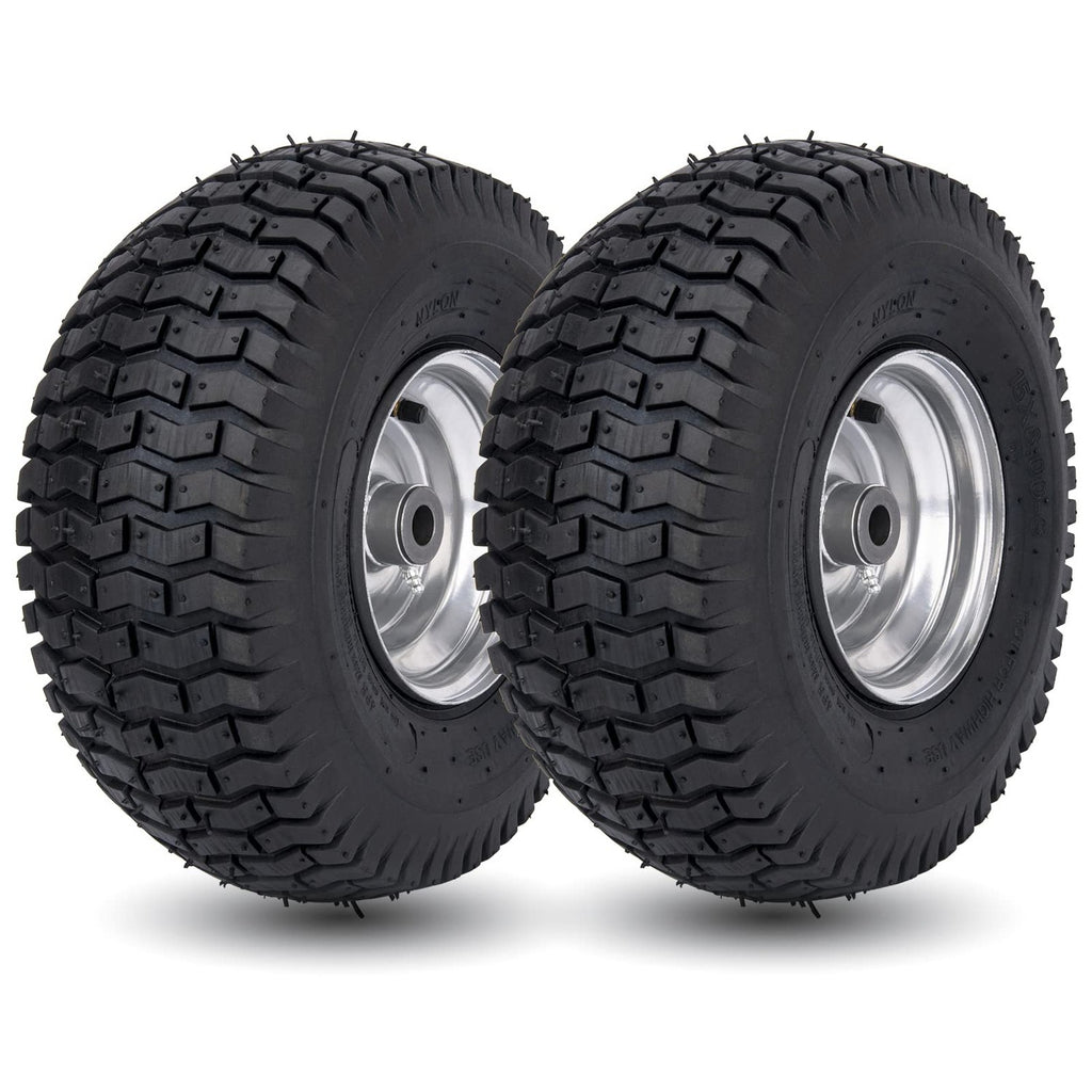 15x6.00-6 Lawn Mower Tire for Craftsman Husqvarna Riding Mowers Lawn
