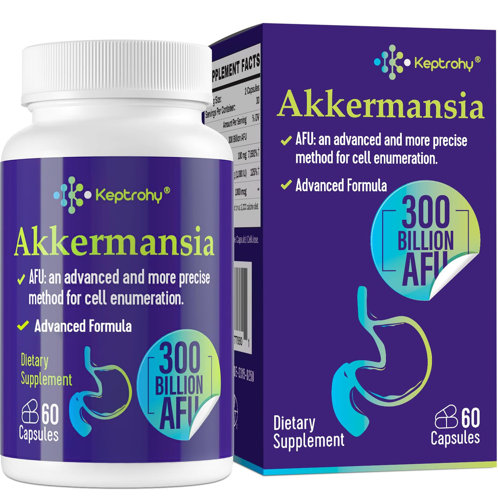 300 Billion AFU Akkermansia Muciniphila Probiotic for More GLP-1, 60 Count