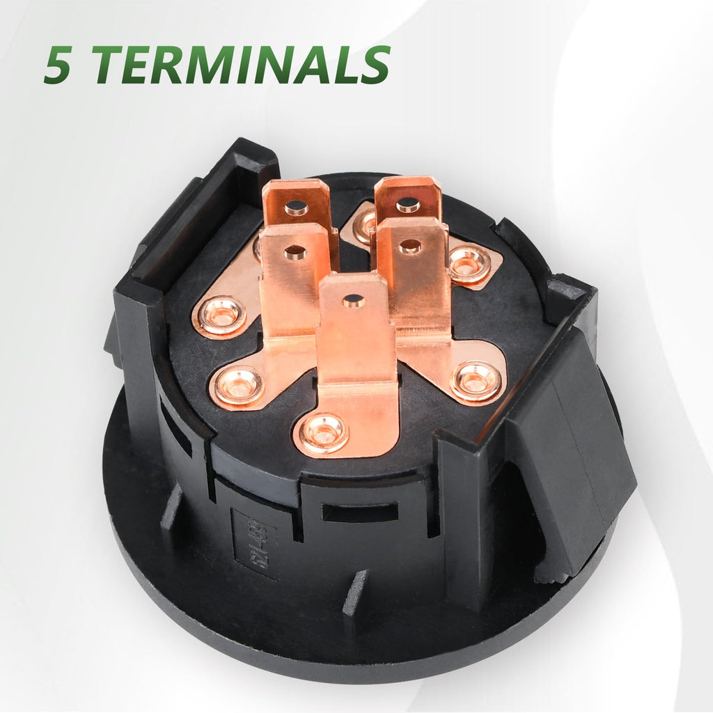 Ignition Switch 3 Postion for ExMark Toro 117-2221 137-4100 Z Master Time Cutter SS ZS Series Titan Lazer Z Quest Next Lazer Z Zero Turn Lawn Mower