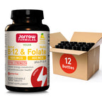 Jarrow Methyl B-12 & Methyl Folate Supplement, 100 Chewable Tablets | Bioactive Vitamin B12 & B9 Supplement, Supports Cellular Energy Production, Healthy Brain Function & Metabolism, 100 Servings
