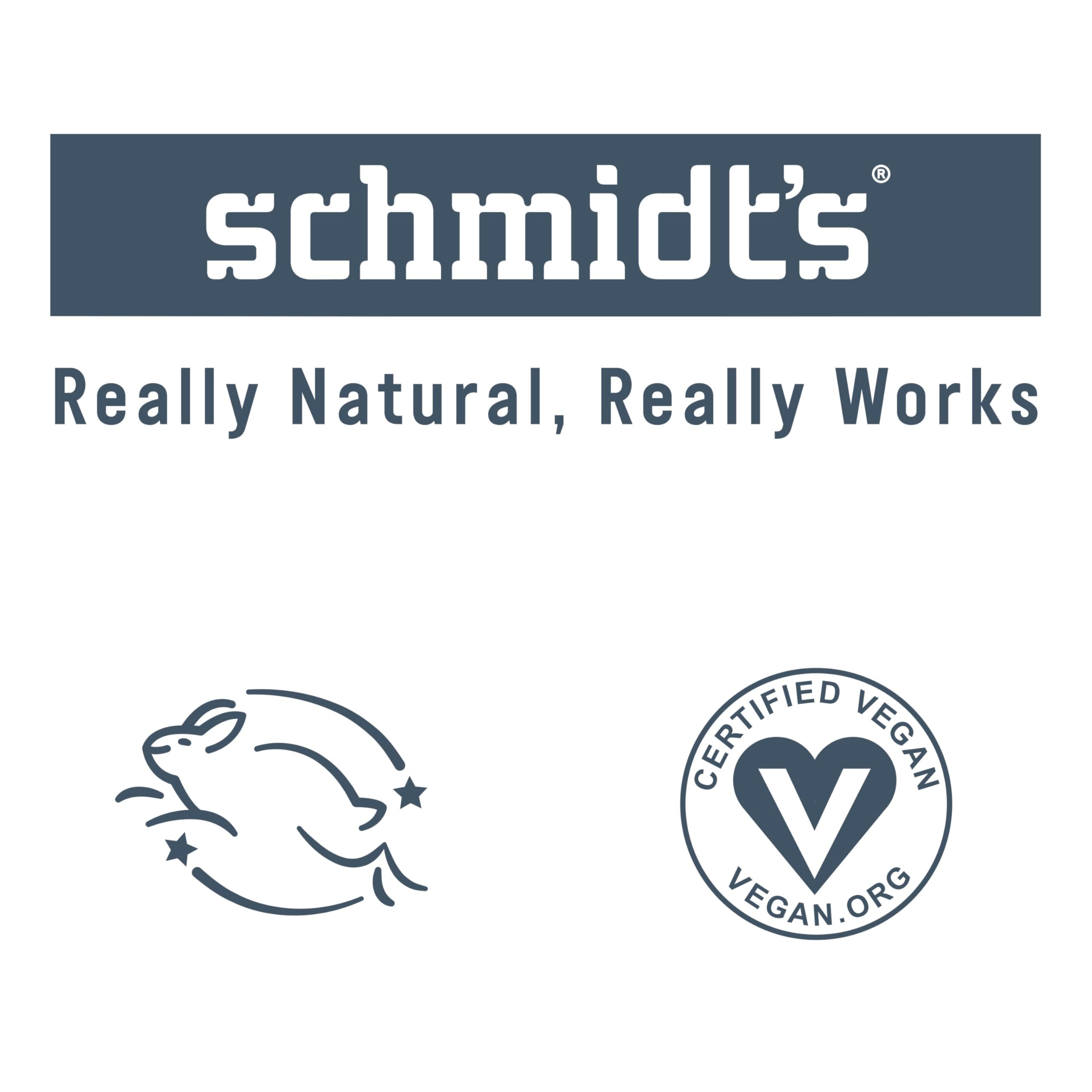 Schmidt's Aluminum-Free Vegan Deodorant Charcoal & Magnesium with 2.65 oz