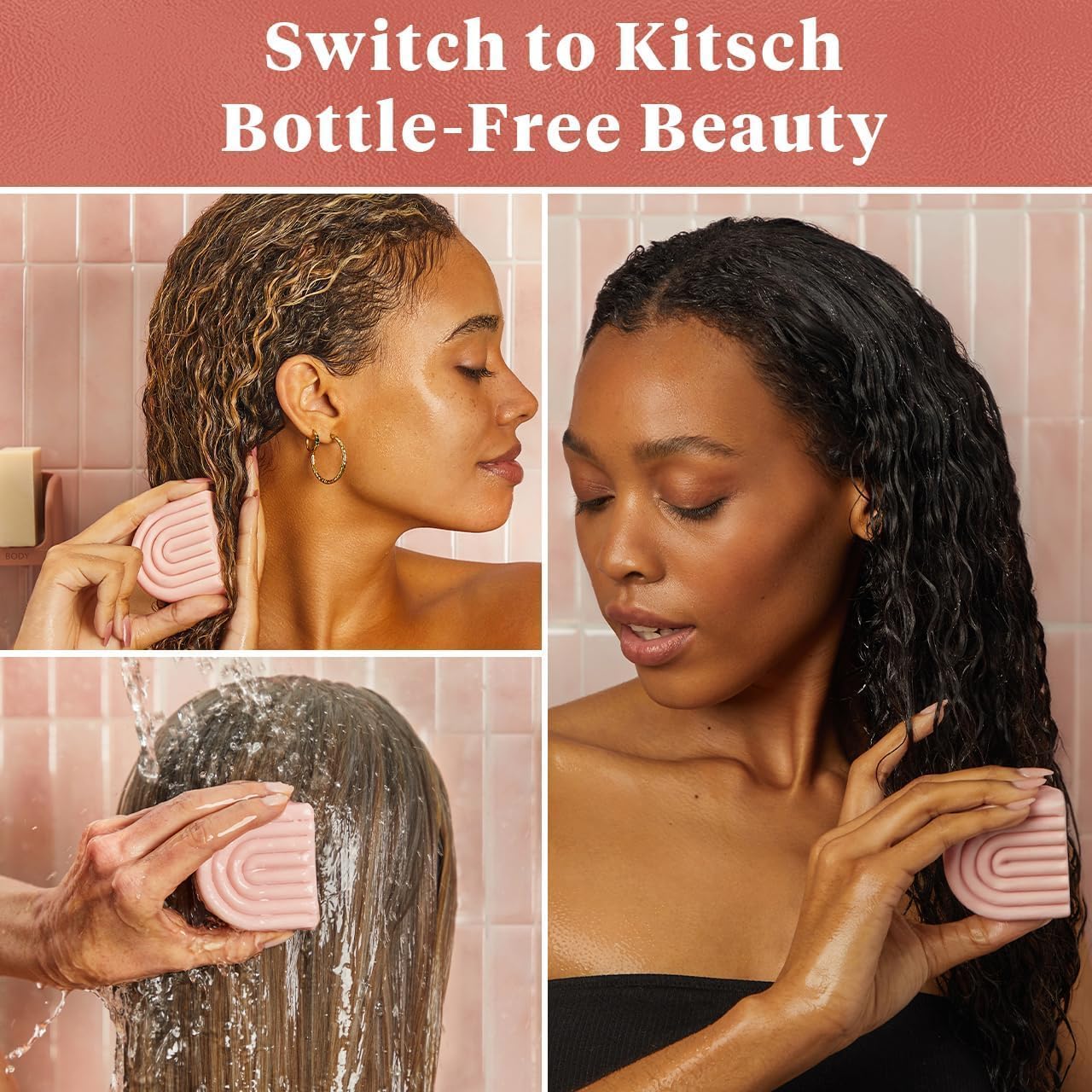 Buy now Kitsch Castor Oil Conditioner Bar Soap - Hydrating & Moisturizing Hair Care - Organic Castor Oil Conditioner for Hair Growth & Scalp Nourishment - Silicone & Paraben-Free, Vegan, Made in USA - 2.7oz at indiglob india