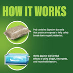 Buy now Green Gobbler Septic Tank Enzyme Treatment Packets, 6 Month Supply - Powerful & Natural Bacteria to Prevent Costly Septic Issues, Back-Ups at indiglob india