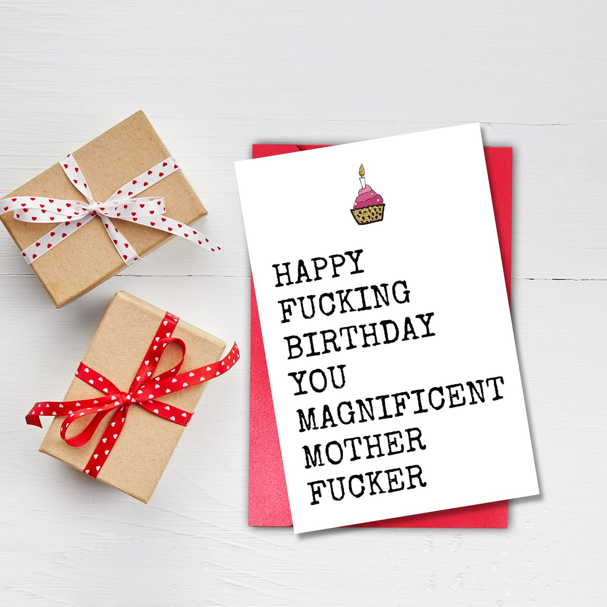 Rude Birthday Card for Men, Funny Birthday Card for Best Male Female Friend