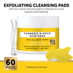 VALITIC Turmeric and Kojic Acid Cleansing Pads for Dark Spots 60 Units