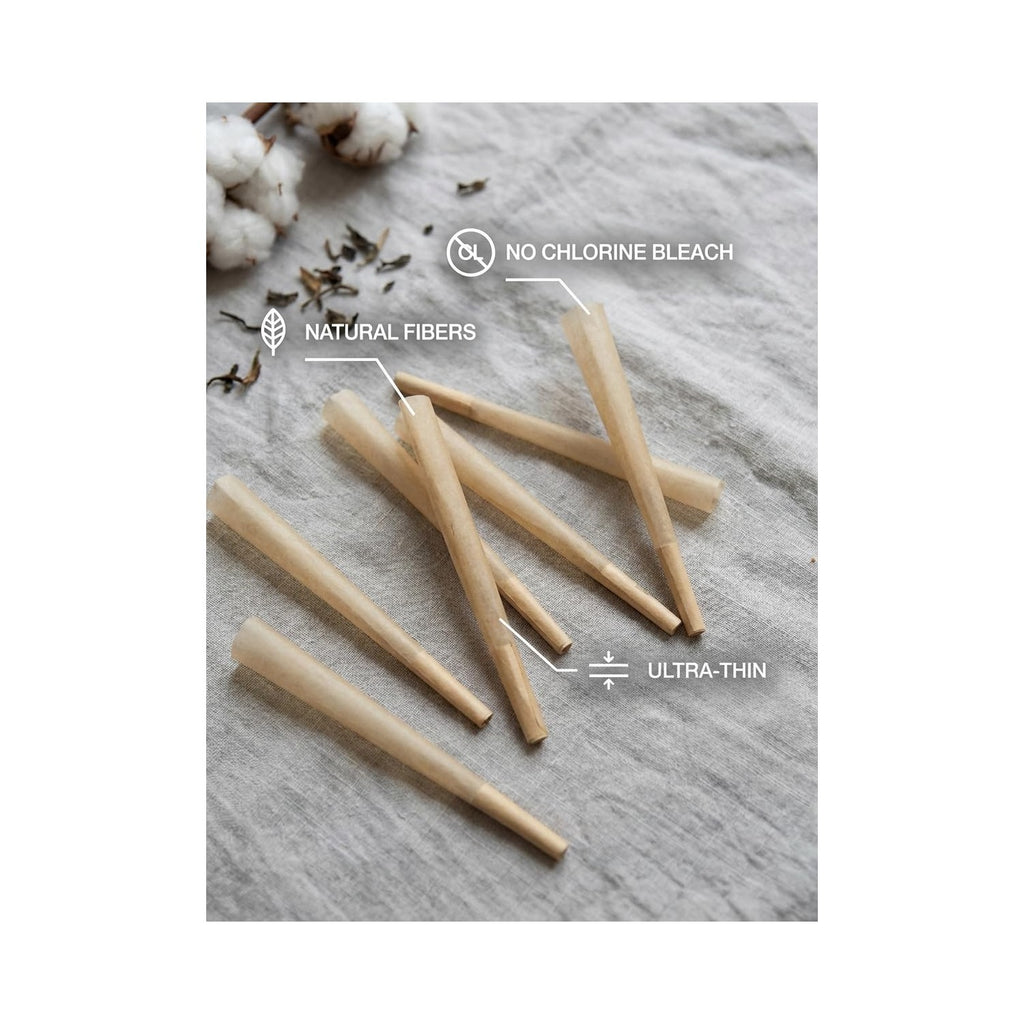 200 PACK Cones Rolling Paper | 108mm King Size Slow Burning | with Loader and Packing Sticks | cones | rolling papers | accessories