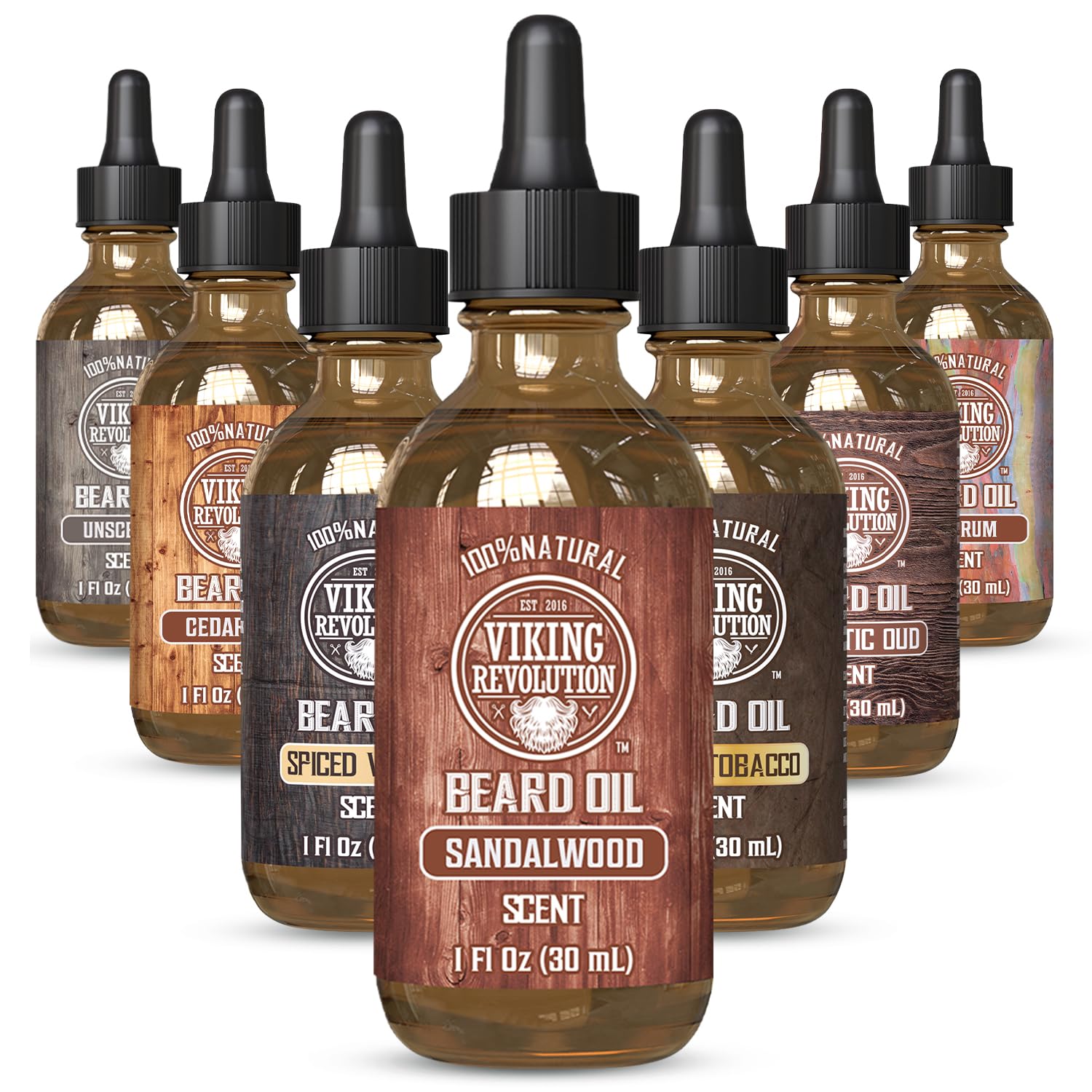 Buy now Viking Revolution Beard Oil with Clary Sage for Men - Natural Blend with Argan and Jojoba Oils for Softening, Strengthening, and Moisturizing at indiglob india