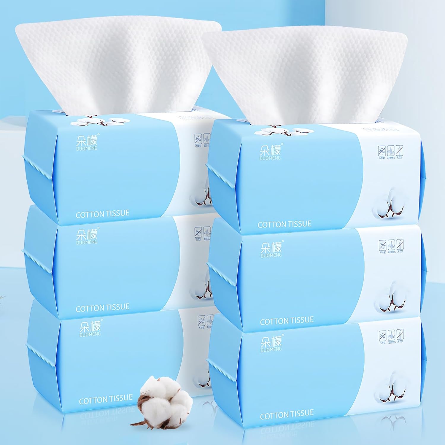 Buy now Cotton Facial Dry Wipes, 100 Count, Deeply Cleansing Disposable Face Towel Wash Cloth, Multi-Purpose for Skin Care, Make-up and Face Wipes, Facial Cleansing 100 Count (Pack of 6) at indiglob india