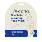 Aveeno Skin Relief Repairing Hand Mask, Fragrance-Free, 1 Pair | Moisturizing Gloves, For Very Dry Skin, Triple Oat & Shea Butter, Suitable for Sensitive Skin, Single-Use Gloves