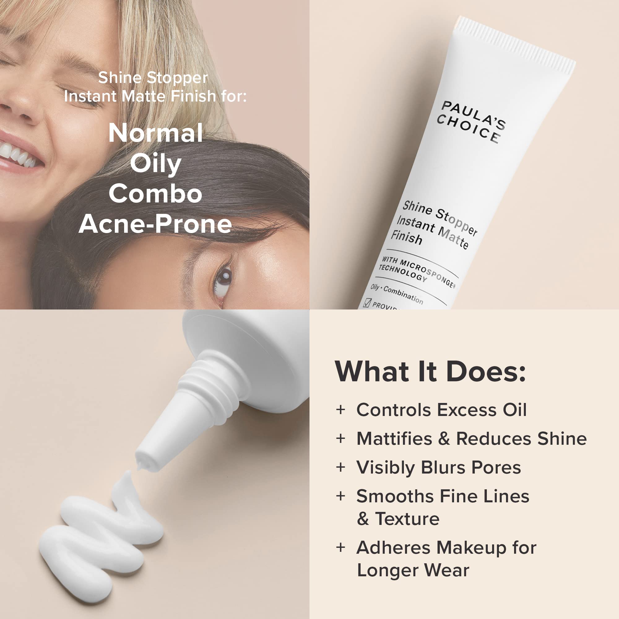 Buy now Paula's Choice SHINE STOPPER Instant Matte Finish Oil Control Primer, Pore Minimizer for Oily Skin, 1 Ounce at indiglob india