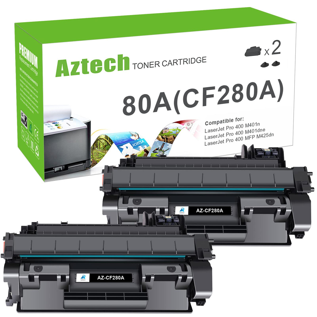 CF280A 80A Toner Cartridge Black for HP CF280X 80X LaserJet Pro 400 M401n