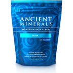 Buy now Ancient Minerals Magnesium Bath Flakes Ultra with OptiMSM â€“ Pure Zechstein Magnesium Chloride and Organic Sulfur Bath Salts, Soothing Mineral Soak for Skin & Body, 1.65 lb at indiglob india