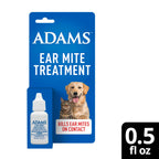 ADAMS Ear Mite Treatment for Dogs & Cats, Soothing Aloe, 0.5 Fl Oz