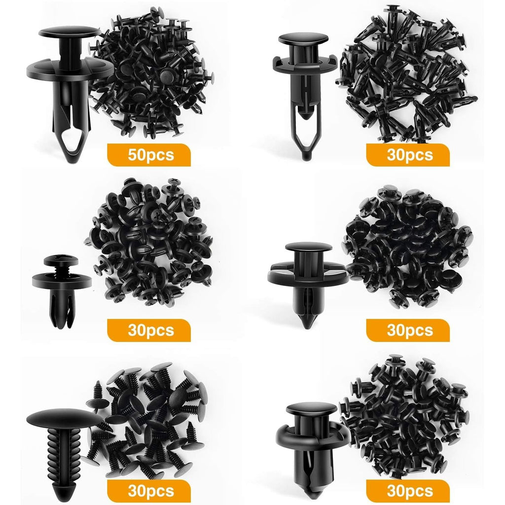 Buy now GOOACC Universal Plastic Fender Clips,200 Pcs Push Bumper Fastener Rivet Clips with 6 Size Auto Body Retainer Clips Bumpers,Car Fender Replacement for GM, Ford & Ch at indiglob india