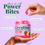 Creatine for Women, Creatine Monohydrate Gummies with Collagen, Vitamin D3 & Calcium for Muscle Support & Energy, Flavored Sugar Free Creatine Gummies Post & Pre Workout Supplements for Women, 120 Ct