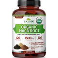 Zazzee USDA Organic Red, Black & Yellow Maca Root 10:1 Extract, Peruvian