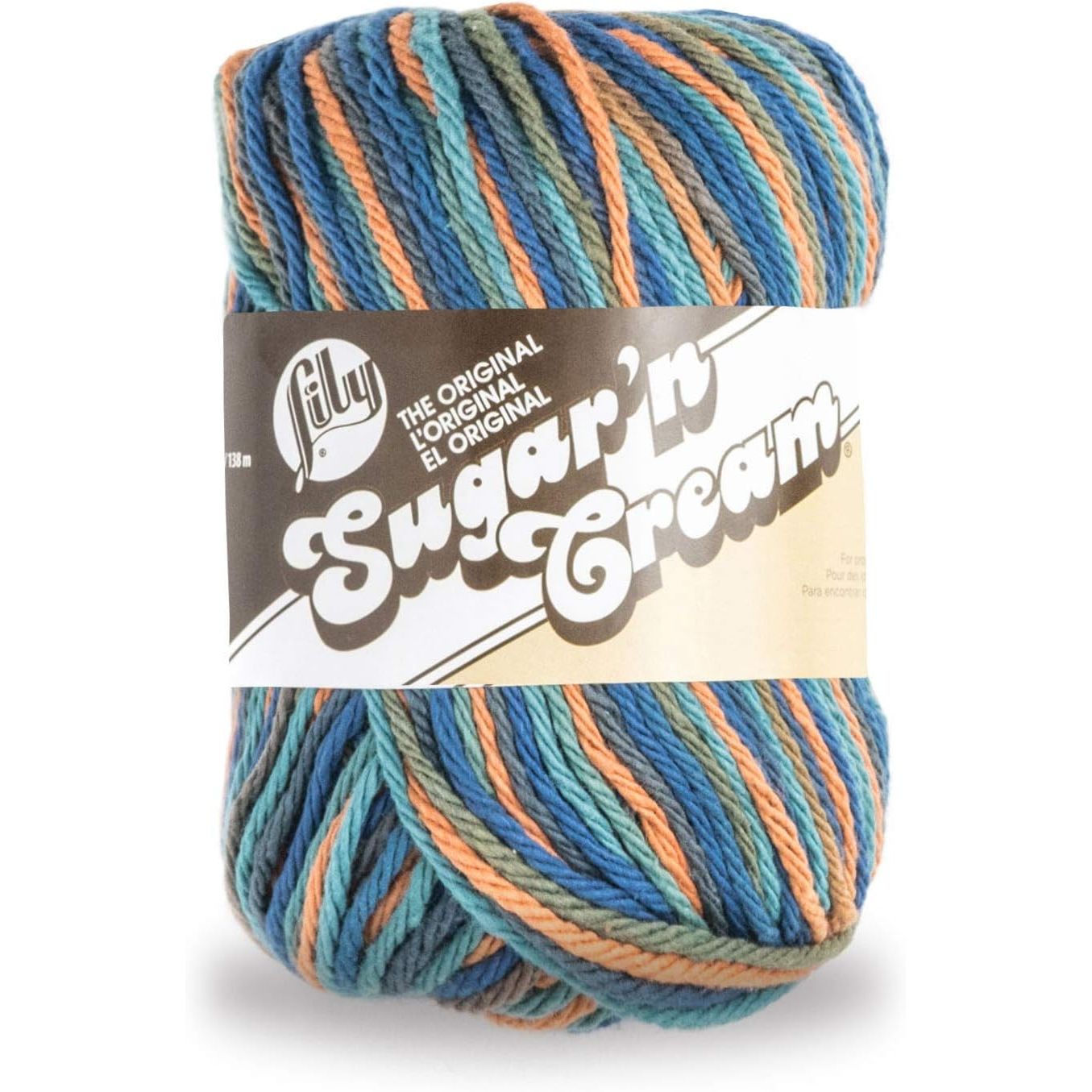 Buy now Lily Sugar'n Cream Super Size Ombres Yarn, 3 oz, Potpourri, 1 Ball 3 oz Small Ball Capri Ombre at indiglob india