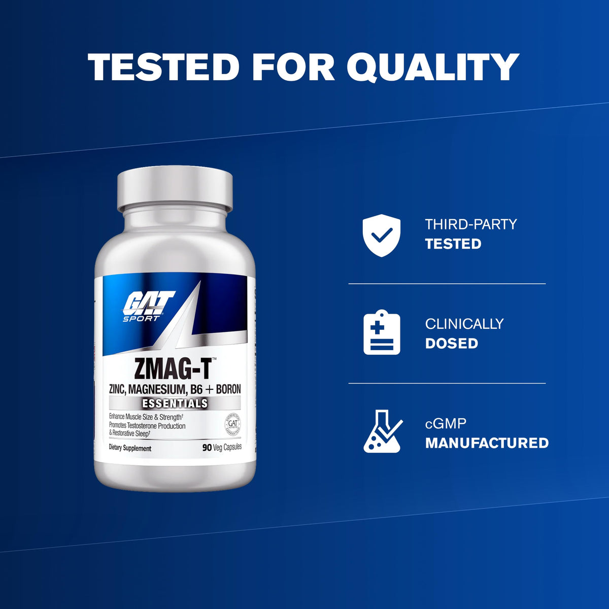 GAT SPORT ZMAG-T, 90 Veg Capsules (30 Servings)