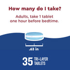 Nature Made Wellblends Sleep Longer, 35 Tri-Layer Tablets | Melatonin 10mg, L theanine 100 mg, and GABA 100mg, Sleep Supplement