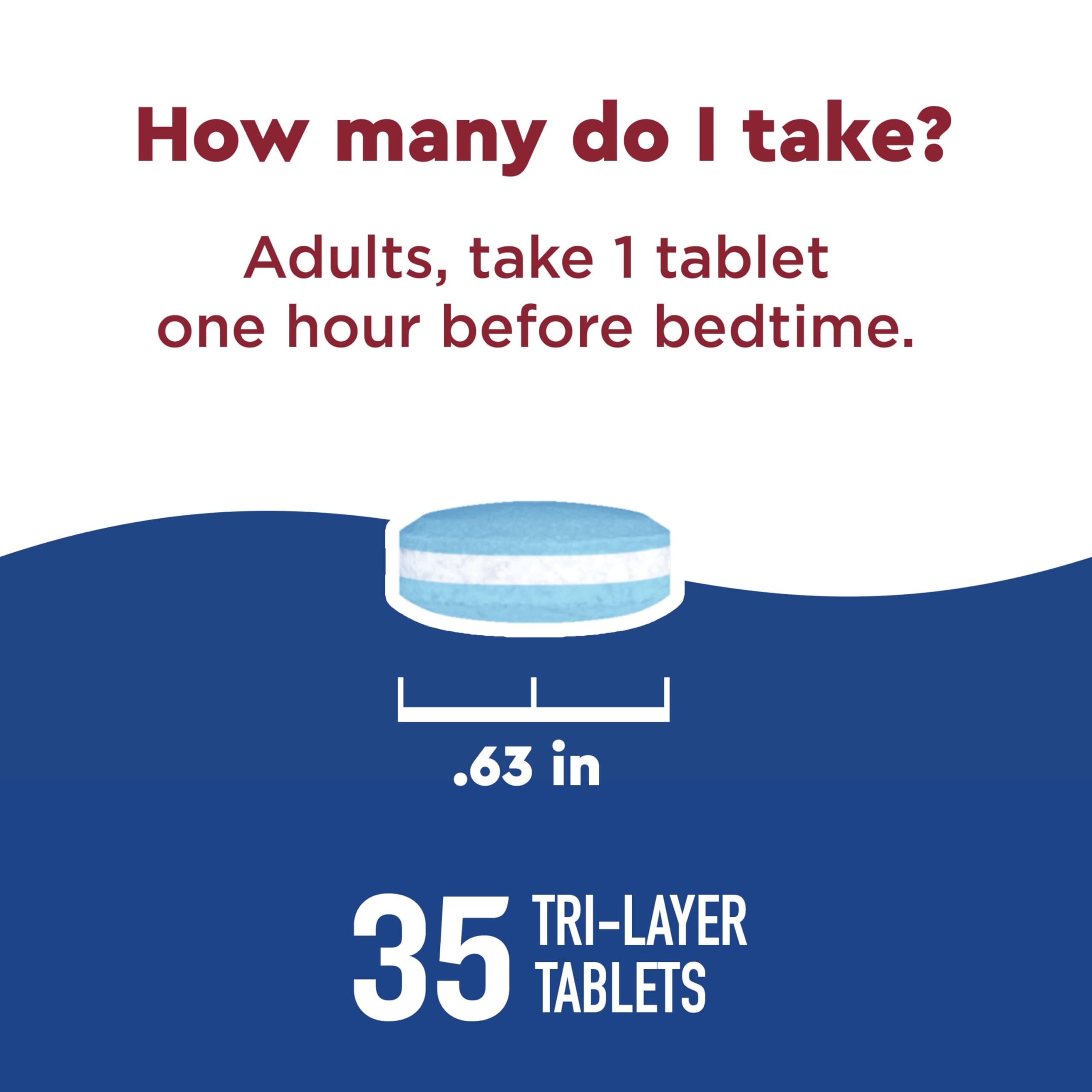 Nature Made Wellblends Sleep Longer, 35 Tri-Layer Tablets | Melatonin 10mg, L theanine 100 mg, and GABA 100mg, Sleep Supplement