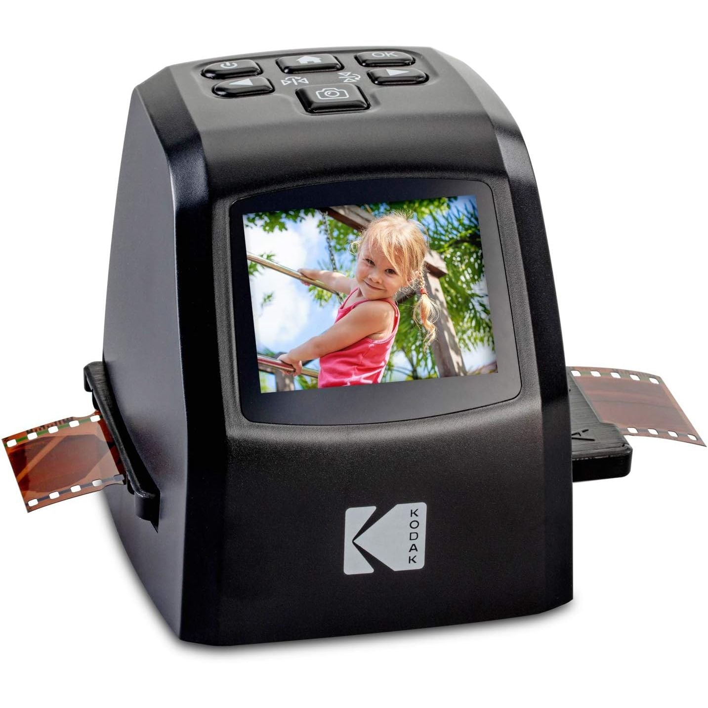 Buy now KODAK Mini Digital Film & Slide Scanner – Converts 35mm, 126, 110, Super 8 & 8mm Film to 22MP JPEG Images – Includes 2.4" LCD Screen & Easy-Load Adapters at indiglob india