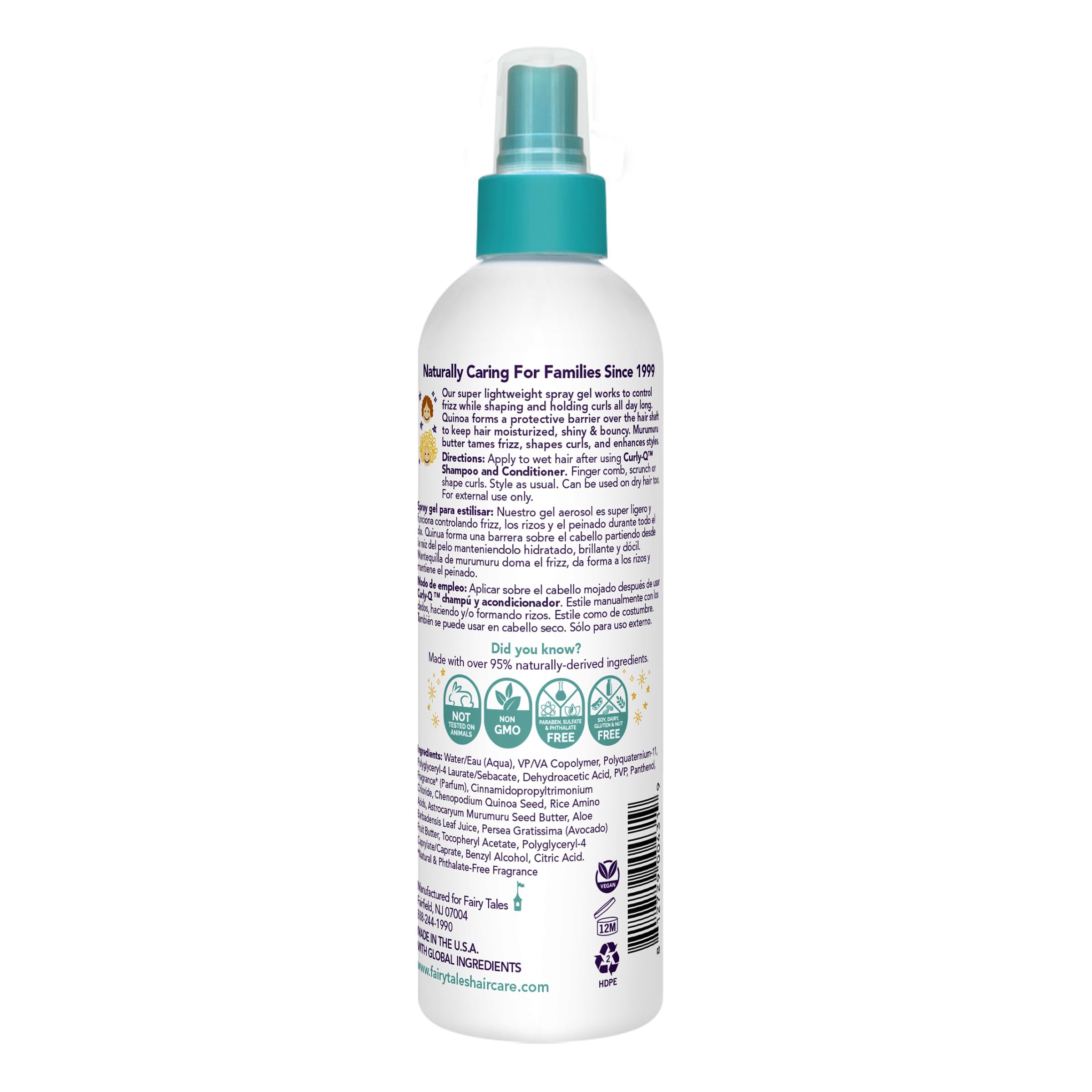 Fairy Tales Curly Q Kids Styling Spray Gel, 8oz